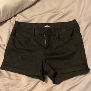 Black old navy shorts